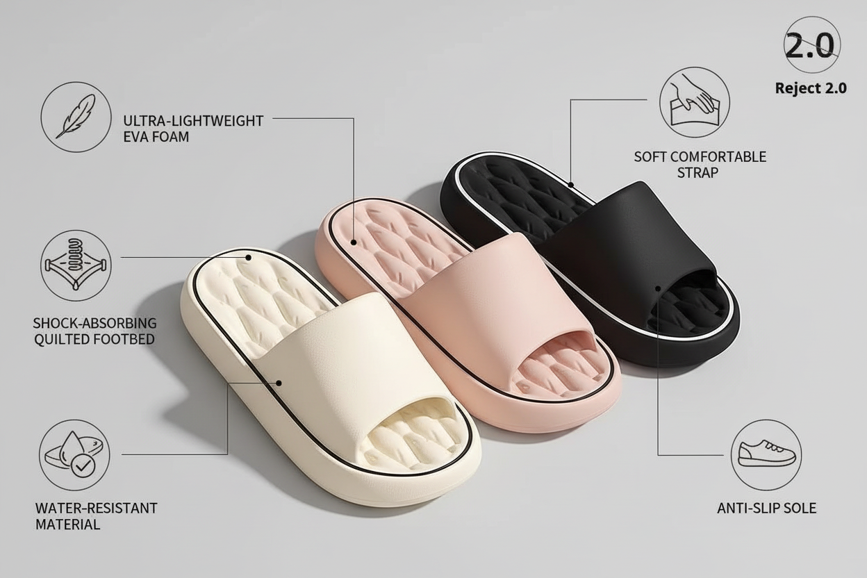 Benefici pantofole EVA Reject 2.0